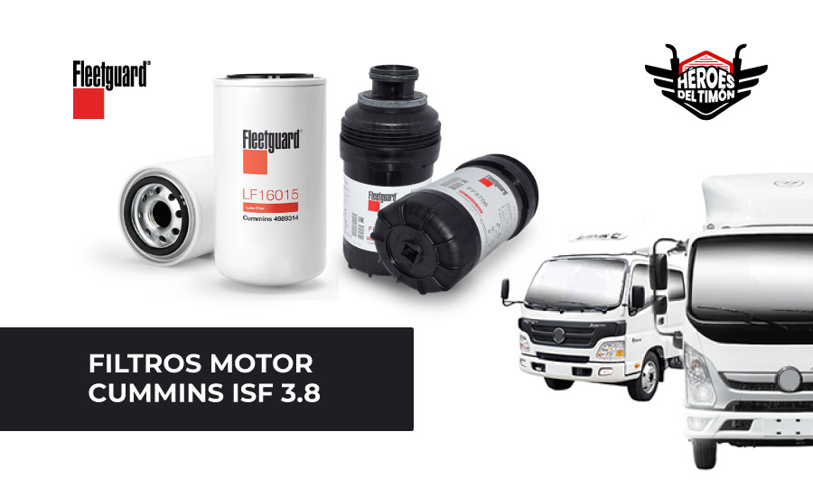 Filtros motor Cummins ISF 3.8
