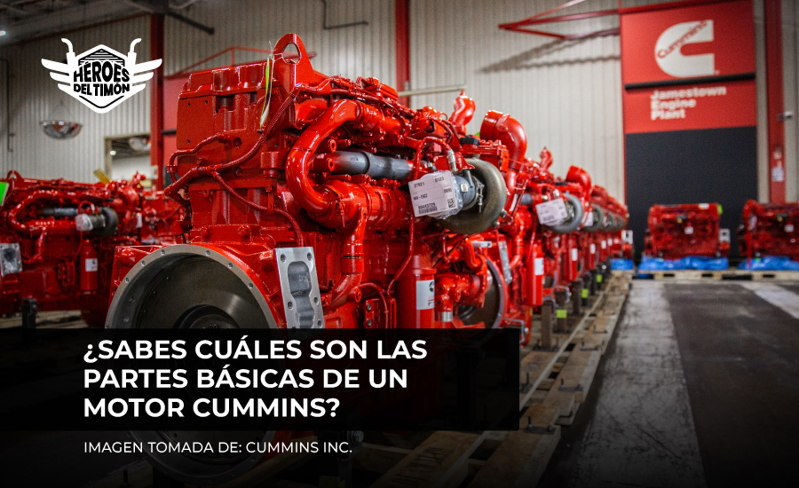 ¿Sabes cuáles son las partes básicas de un motor Cummins?