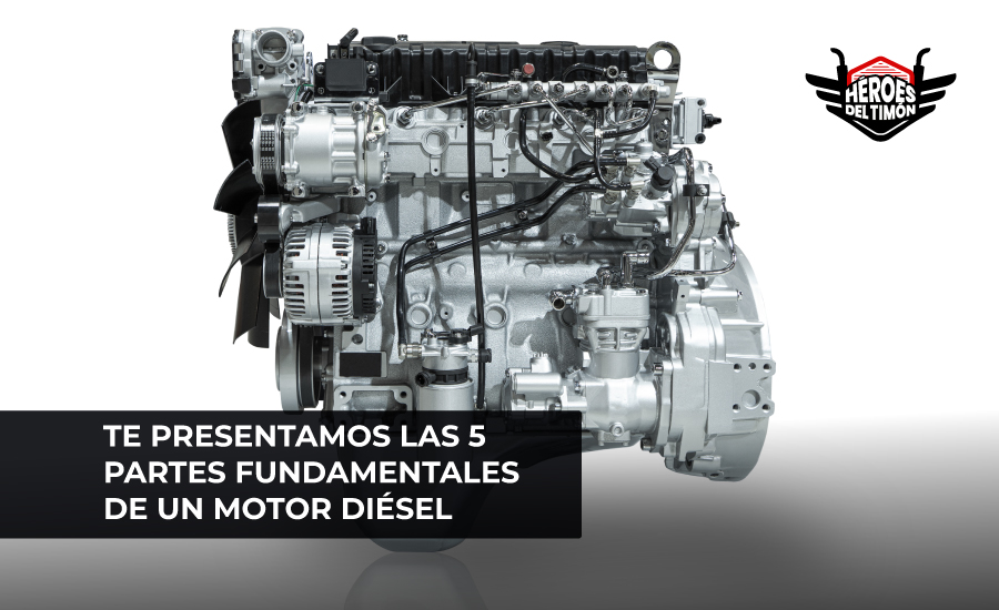 Te presentamos las 5 partes fundamentales de un motor diésel
