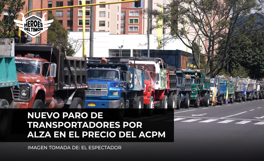 Nuevo paro de transportadores por alza en el precio del ACPM
