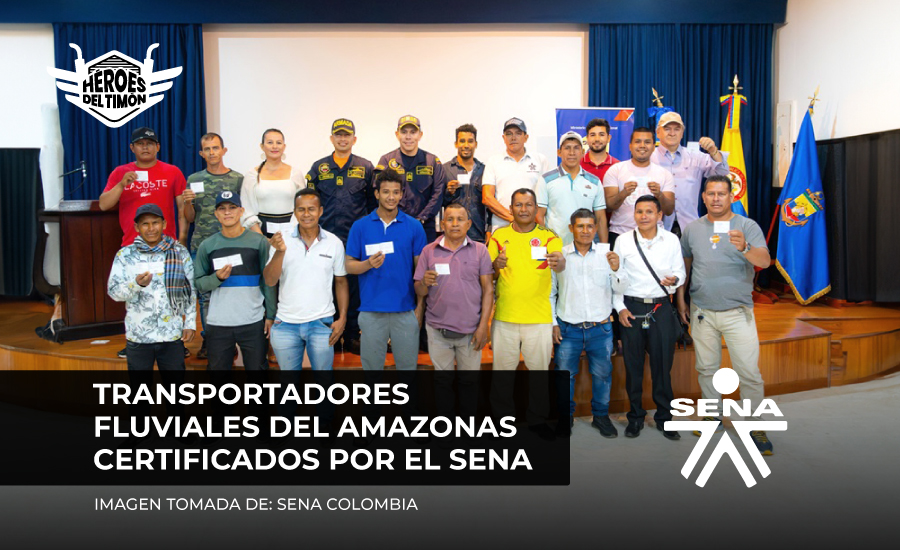 Transportadores fluviales del Amazonas certificados por el SENA