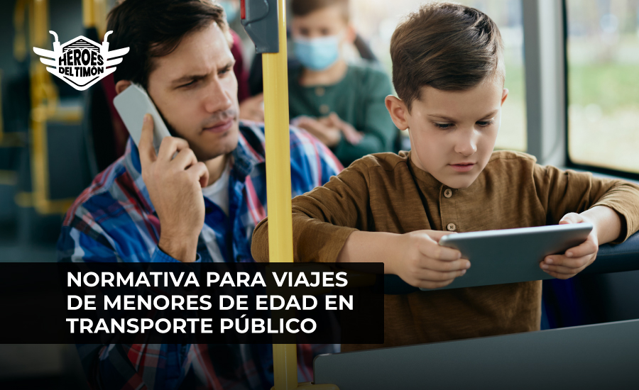 Normativa para viajes de menores de edad en transporte público