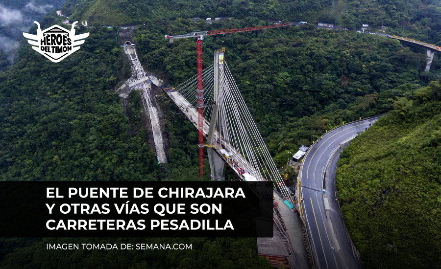 El puente de Chirajara y otras vías que son carreteras pesadilla