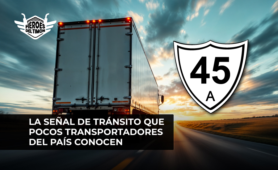 La señal de tránsito que pocos transportadores del país conocen
