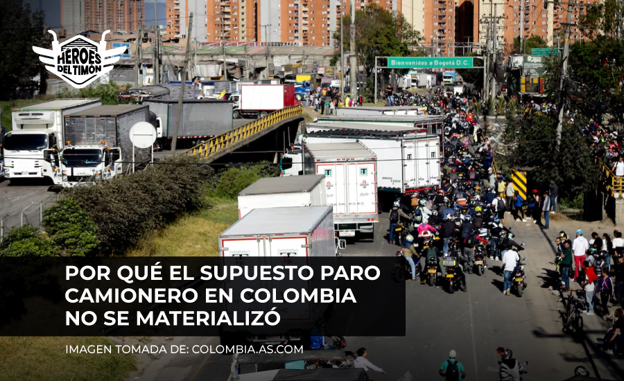 Por qué el supuesto paro camionero en Colombia no se materializó