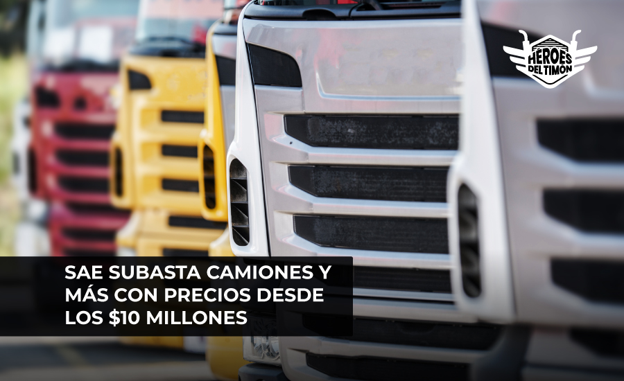SAE subasta camiones y más con precios desde los $10 millones