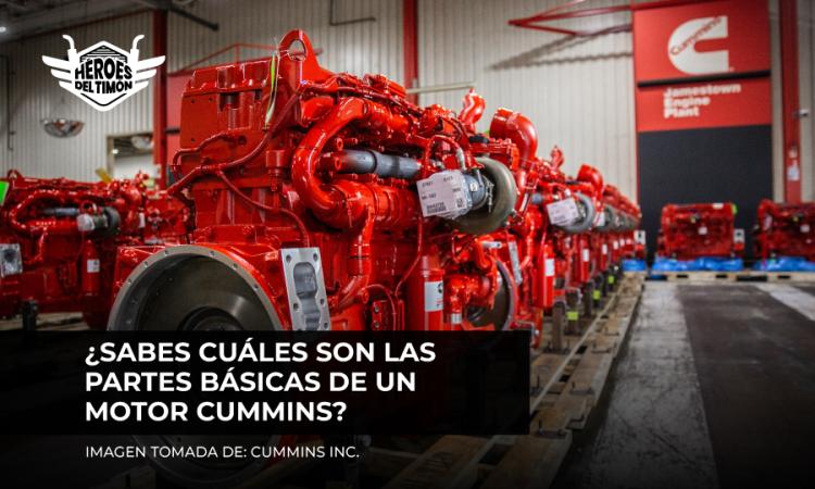 ¿Sabes cuáles son las partes básicas de un motor Cummins?