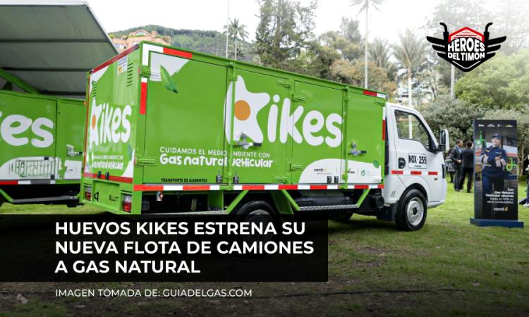 Huevos Kikes estrena su nueva flota de camiones a gas natural
