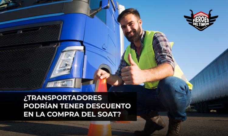 Transportadores podrían tener descuento en la compra del SOAT