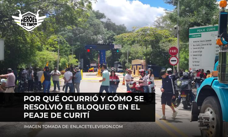 Por qué ocurrió y cómo se resolvió el bloqueo en el peaje de Curití