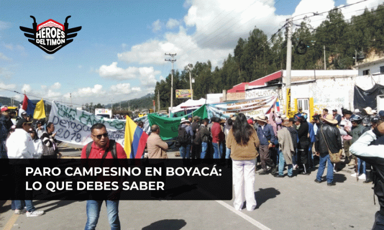 Paro campesino en Boyacá