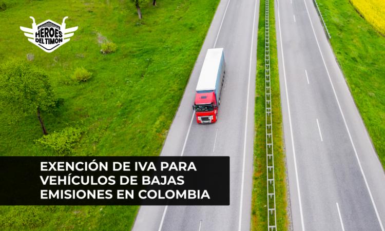 Exención de IVA para vehículos de bajas emisiones en Colombia