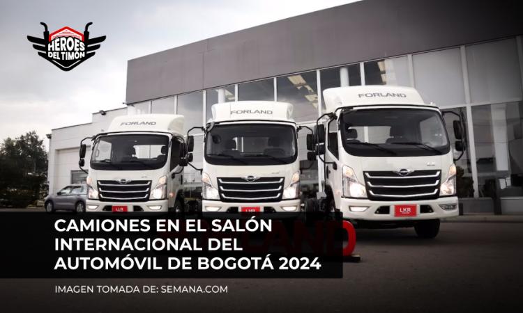 Camiones en el Salón Internacional del Automóvil de Bogotá 2024