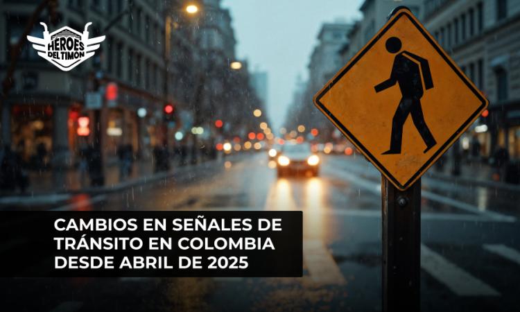Cambios en señales de tránsito en Colombia desde abril de 2025