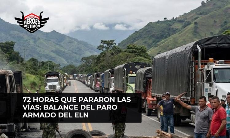 72 horas que pararon las vías: Balance del paro armado del ELN